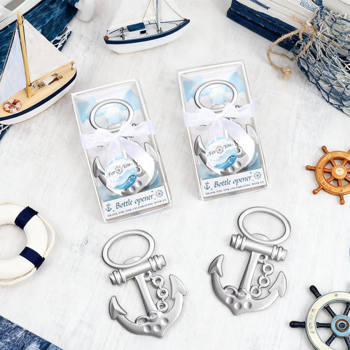 50PCS Package Anchor Design Bottle Openers for Nautical Themed,Wedding Favors Gifts,Bridal Shower Decorations or Baby