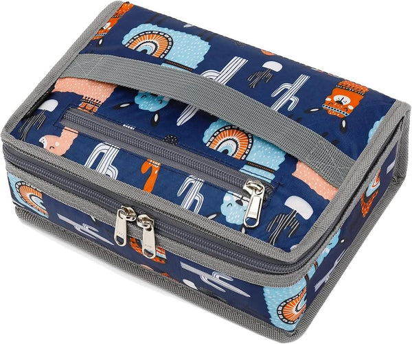 FlowFly Small Insulated Lunch Box, Portable Soft Bag Mini Cooler Thermal Meal Tote Kit for Work & School (Alpaca)