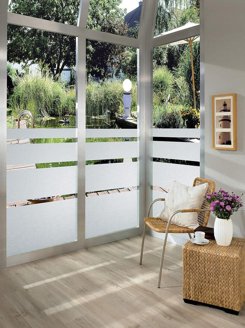 d-c-fix Self-Adhesive Privacy Glass Window Film, Milky, 17" x 78" Roll, 346-0211