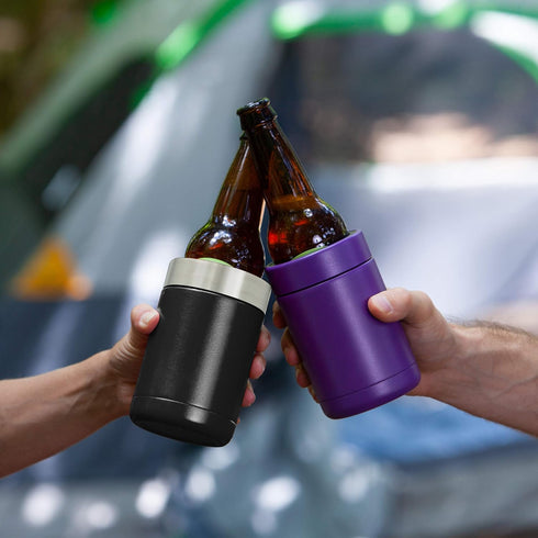 12oz Tahoe Trails Stainless Steel Vacuum Insulated Can and Bottle Cooler | Double Wall Can Cooler For Cans and Bottles