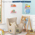Set 3, Harwaya Pink Nursery Floating Shelves for Wall of Baby Girls Room Wall Book Shelves for Kids Bedroom, Corner