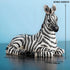 '-5.9inch 3.54inch Zebra Table Sculpture - Resin Zebra Figurine - Black, White - African Safari Zebra Collectible