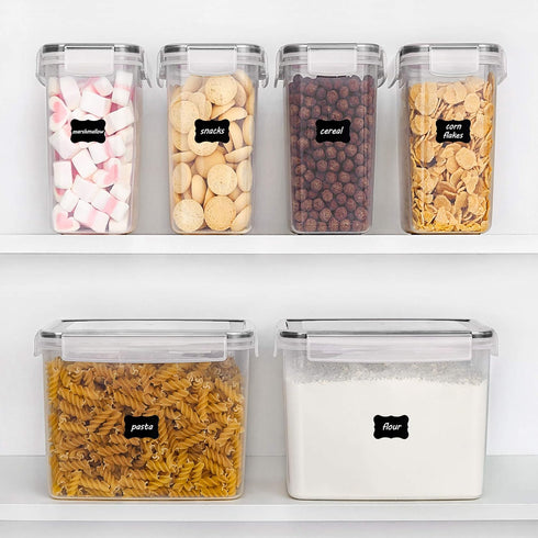 6 24 Vtopmart Airtight Food Storage Containers Pieces - Plastic BPA Free Kitchen Pantry Storage Containers