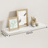 16" 2 Packs, MKO Floating Shelves for Wall, Metal Wall Mounted Shelf for Bathroom, Bedroom, Living Room, Kitchen