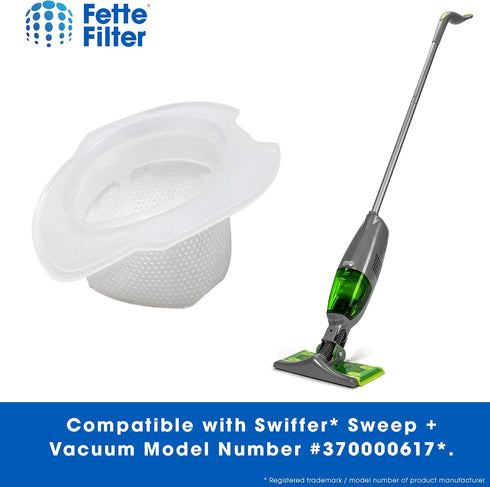 Fette Filter Vacuum Replacement Filters for Swiffer Sweep and Vac, Pack of 4