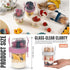 4-Pack 22 oz (22 oz 4 Pack) Portable Breakfast Cups with Lids & Spoons Reusable Cereal and Yogurt Containers
