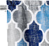 Beauoop Lattice Blackout Window Valance Curtain Panels - Thermal Insulated Drapes for Kitchen Cafe Living Room