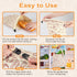 2 PACK Fresh,13''17'', 02 Beeswax Sourdough Bread Bags for Homemade Bread, Reusable Cotton Beeswax Bread Bag Portable