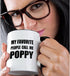 3dRose mug_232518_4 "My Favorite People Call Me Poppy" Two Tone Mug, 11 oz, Black