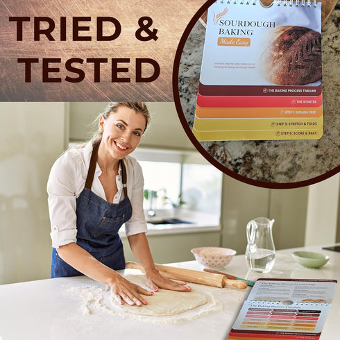 Chestnut Hill Originals Sourdough Bread Baking Quick Reference Guide Beginner-Friendly Sourdough Tools, Timelines