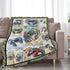 Luxvio Cozy 50"X40" Crab Blanket Coastal Crabs Throw Blanket Soft Warm Fuzzy Plush Gifts for Girls Women Lightweight