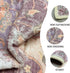 35 Boho Vintage Area Rugs Washable Non-Slip Traditional Mauve Purple Carpet for Nursery Living Room Bedroom Dining Room
