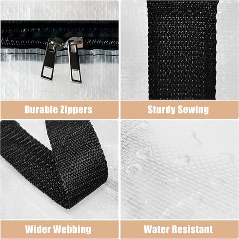 Heavy Duty Moving Bags - Extra Large Packing Bags and Storage Totes, Collapsible and Foldable for Moving and Storage,