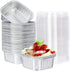 EUSOAR Cupcake Baking Cups with Lids, 50pcs Silver Aluminum Foil, 5oz Ramekins for Baking Cake, Pie, Souffle