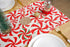 13x36 Inch Christmas Table Runner Candy Cane Swirl Lollipops Red Table Decoration for Home Seasonal Winter Xmas Holiday