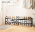 2-Tier, 33.747.5 18 Closet, STO STO Long Expandable Shoe Rack Adjustable Length Shoe Organizer, Metal Shoes Storage