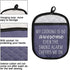 Funny Oven Pads Pot Holder with Pocket, "My Cooking is So Awesome Even The Smoke Alarm Cheers Me On"