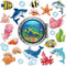 24 Pcs Cruise Door Decorations, Magnetic Ocean Sea Animals Stickers for Refrigerator and Party