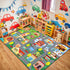 Car Rug for Kids Playroom - Road Rug for Boys Room Kids