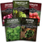 5 Variety Salsa Garden Seed Kit Seeds for Planting Tomato, Tomatillo, Onion,