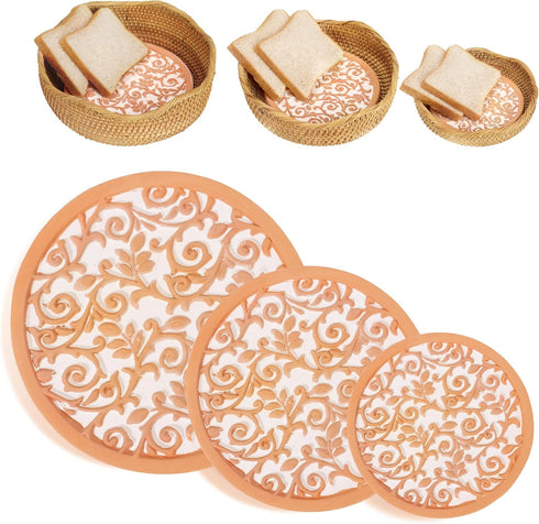 Oranbulb Terra Cotta Bread Warmer, 7,8,9 Inch Round Terracotta Stone Bread Keeper |