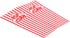 GSM Brands Popcorn Containers Boxes (100 Pack) - Striped White and Red Paper for Home Movie Theater