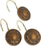 Carnation Home Fashions Regency Ceramic Resin Shower Curtain Hook, Bronze