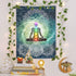 Yoga Decor Tapestry, Meditation Vertical Tapestry Wall Hanging for Bedroom, Lotus Tapestries Poster Beach Blanket (40W