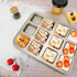 Beasea Brownie Pan with Dividers, 1 Set Gold All Edges Square Cupcake Brownie Pans 12 Cavity Non Stick Baking Mold