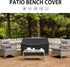 50-52 inch 2-seat 52" 25" 35" Kingling Outdoor Bench Covers Fits for Outdoor Garden Bench/Sofa/Loveseat/Couch