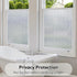 VELIMAX Frosted Window Privacy Film Non-Adhesive Cling for Home - Clear Water Opaque Window Covering (17.7x78.7 inches)