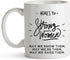 YouNique Designs Here's to Strong Women Mug, Funny Coffee Cup Gift for Coworkers and Friends, 11 oz