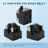 Refrigerator Starter Relay Set, 3 Pin 4.7 Ohm PTC Compressor Starter with Overload Protector Kit for Universal Coolers
