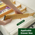 Utoplike 4 pcs Bamboo Kitchen Drawer Dividers, Adjustable Organizers for Kitchen and Bathroom