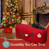HOLIDAY SPIRIT Heavy-Duty Christmas Tree Storage Bag, Waterproof with Reinforced Handles & Zipper, Fits 7.5FT Tree, Red