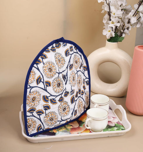 Indian Ombre Mandala Tea Cosy for Teapot, 100% Cotton, Insulated Kettle Cover for Home Kitchen