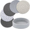 Trivets for Hot Dishes, 5 Pcs Cotton Hot Mats with Storage Basket, Protect Countertops and Cooking Pots