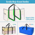 VENO 2 Pack Moving Bags, Heavy Duty Totes with Lids, Extra Large Packing Storage Boxes, Sturdy Handles, Zipper (Clear