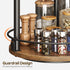 Set 2 3-Tier Countertop, SR23L2BR YATINEY Spice Rack, of Lazy Susan Organizer, Turntable Organizer For Cabinet, Compact