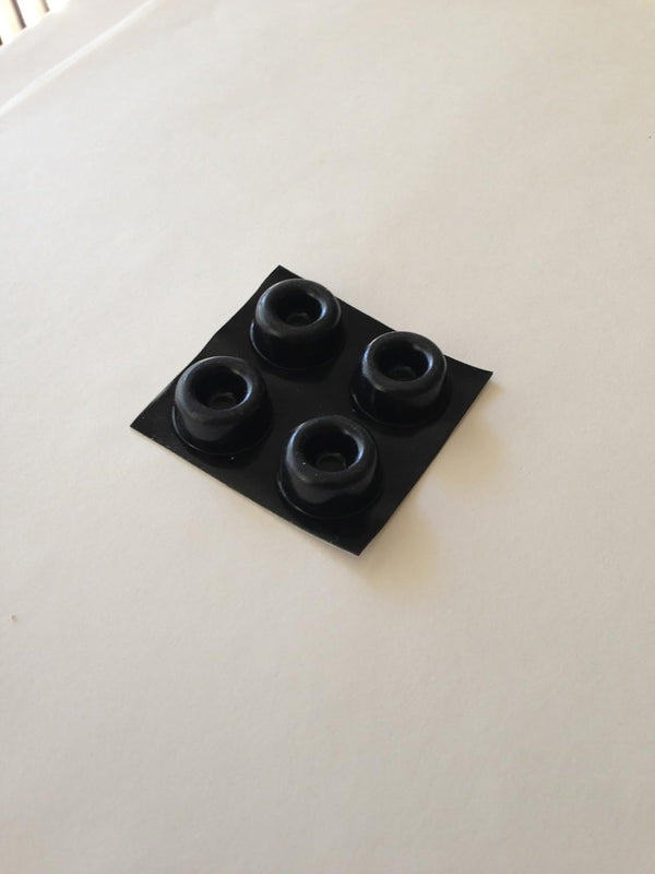 Rancilio Silvia Espresso Machine Replacement Feet, Black Rubber (4 Count)