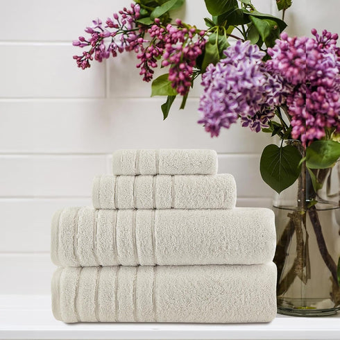 4 Set, 100% 2 1 1 Towels Beyond - Luxury Piece Towels Made with Turkish Cotton, Highly Absorbent & Comfy, Includes Bath