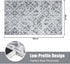 3'x5' (Grey,3'x5') Wonnitar Moroccan Indoor Door Mat - Indoor Mat for Front Door Entry, Washable Non-Slip Grey
