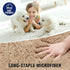TECHMILLY U Shaped Super Soft Shaggy Bathroom Rugs, Absorbent Non-Slip Microfiber Bath Mat 24"x20"