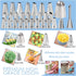 Piping Bags and Tips Set: 50Pcs Cake Decorating Supplies Kit with Icing Frosting Nozzles and Reusable Pastry Bags