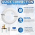 25 FT Refrigerator Water Line Kit for Ice Maker, Freezer, Humidifier, Water Filtration System with Quick Connect Valve