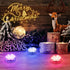 1-Pack Qoolife Submersible LED Lights Remote Control Battery Powered, RGB Multi Color Changing Waterproof Light