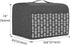 Yarwo 2 Slice Toaster Cover - With Pockets and Top Handle, Nylon Toaster Cover Fits for Most Standard 2 Slice Toasters,