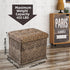 17x13x13inches ALASDO Ottoman Storage Ottoman Footrest Stool Foldable Foot Rest Footstool Bench for Living Room Leopard