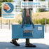 VENO 2 Pack Moving Bags, Heavy-Duty Storage Totes, Extra Large Durable Laundry Bags for Clothes (Light Blue Matte)