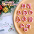 Keoker Christmas Polymer Clay Cutters - 11 Shapes for Earrings, Winter Clay Cutters, Christmas Clay Cutters